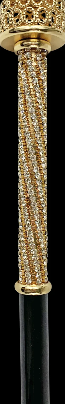 Milord Cane set with thousands of crystals
