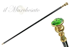 Milord Cane with big emerald crystal