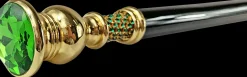 Milord Cane with big emerald crystal