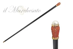 Milord Walking stick with Red crystals