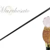 Milord Walking stick with Rose crystal sphere