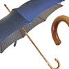 Multicolor dot umbrella with Malacca handle