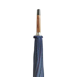 Multicolor dot umbrella with Malacca handle