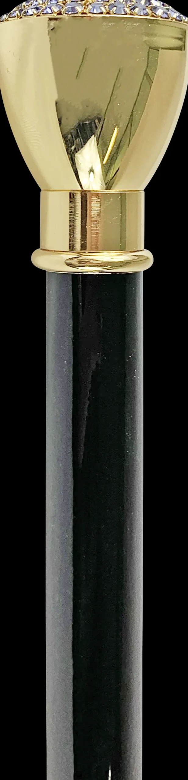 Mylord walking stick embellished with Tanzanite crystals