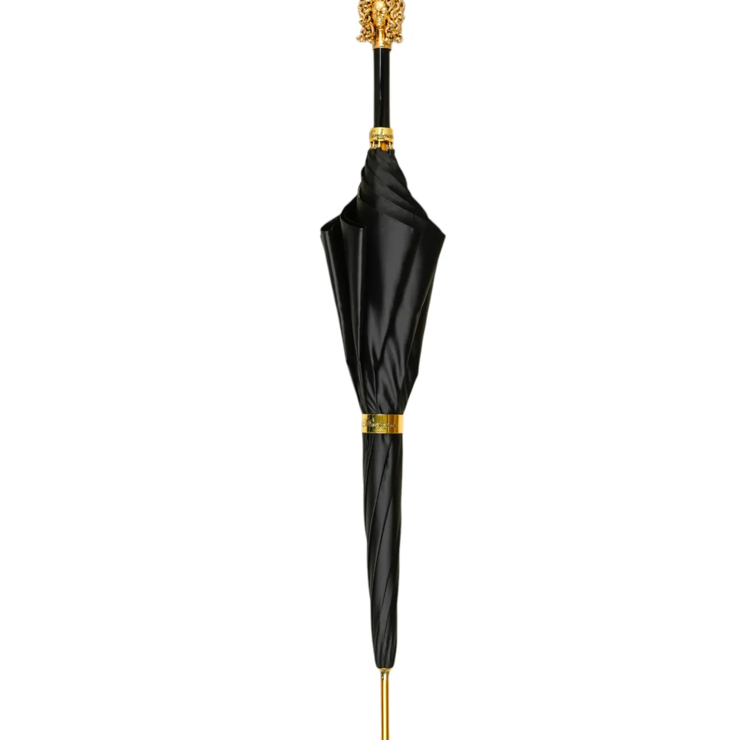 Mythical Elegance: il Marchesato Umbrella with Golden Medusa Accent
