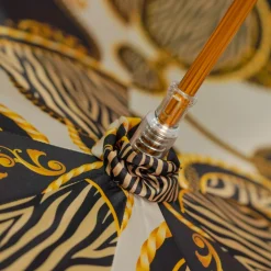 Mythical Elegance: il Marchesato Umbrella with Golden Medusa Accent