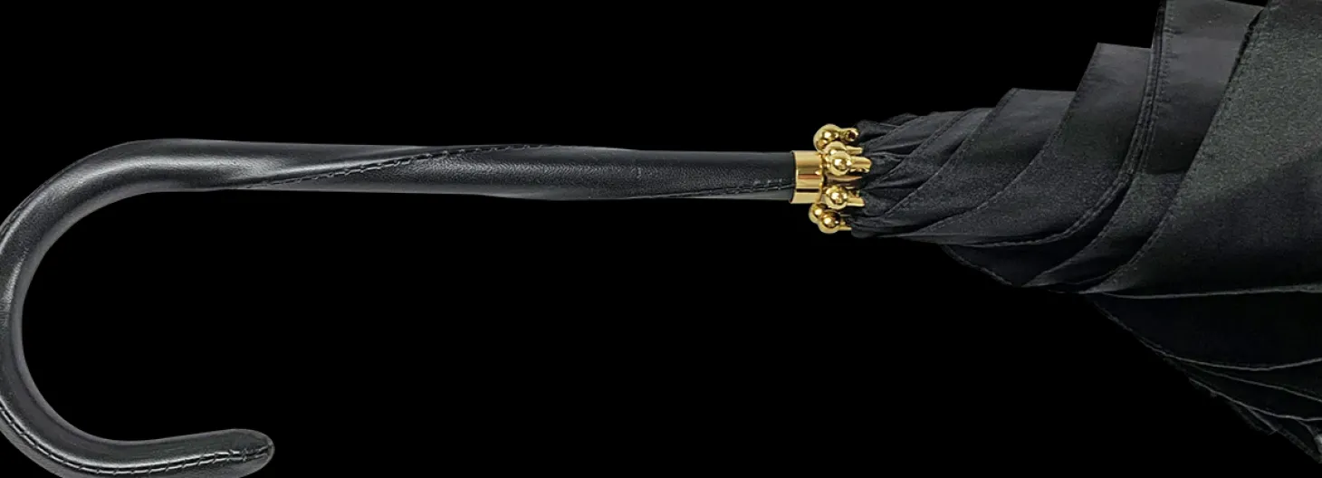 New Gold Lurex Fabric Women's Umbrella