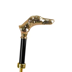 Noble Hound: Decorated Umbrella with Gold-Plated Greyhound Handle