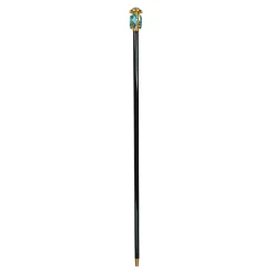 Oceanic Elegance: Exclusive Walking stick with Aquamarine Teardrop Cry