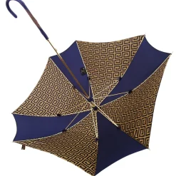 Original Handcrafted Umbrella With Golden Greek Design