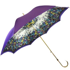 Original purple umbrella with multicolor Butterfly