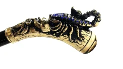 Original Scorpion Handle with Sapphire crystals
