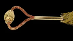 Original Umbrella with Heart handle and red Crystals