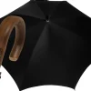 Oversized Men's Umbrella Black Extra Strong Fabric