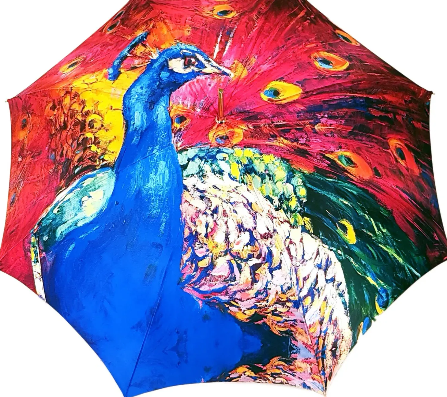 Peacock Painted Umbrella