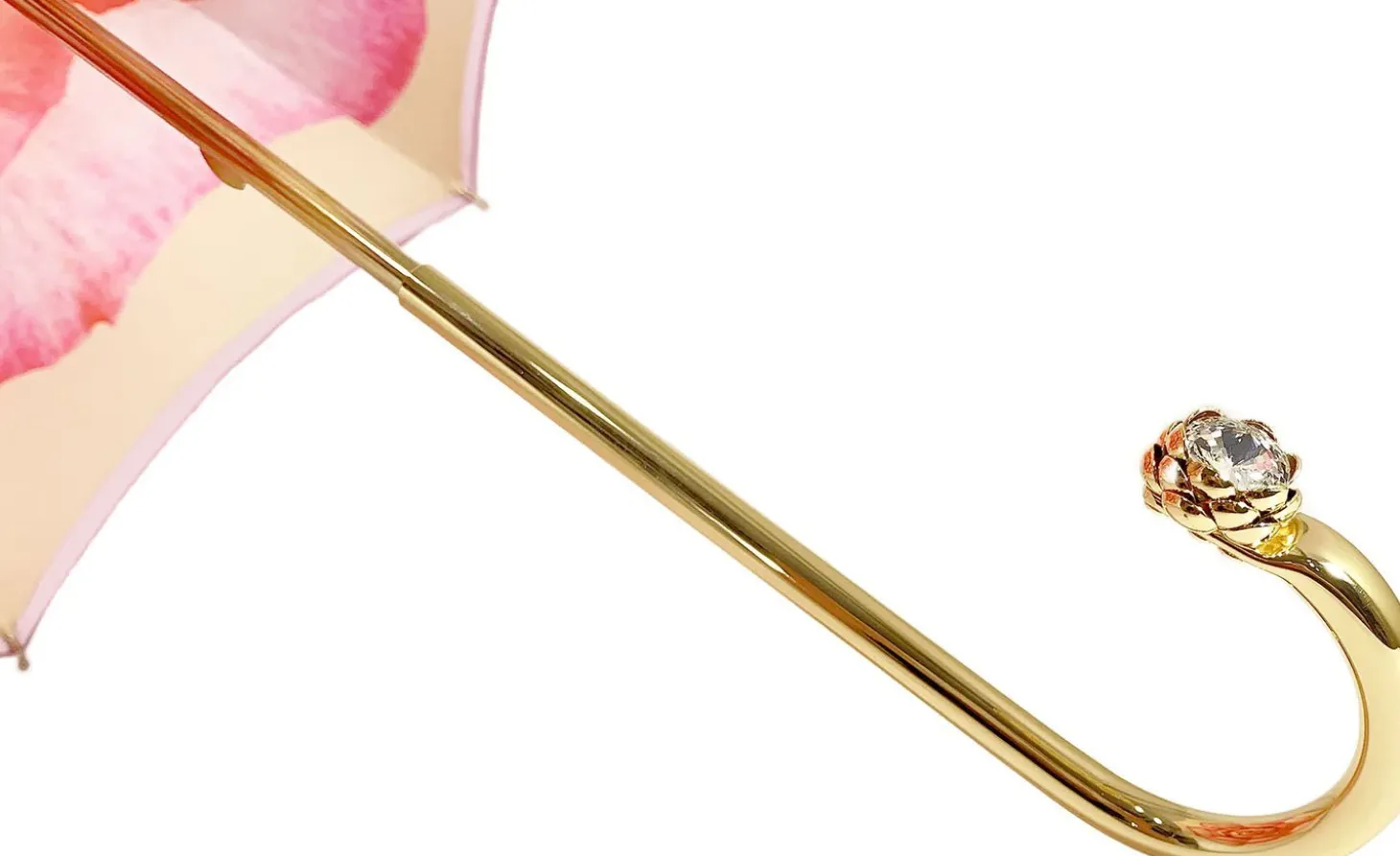 Pink Umbrella With Rose Design