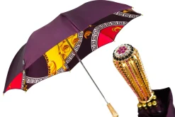 Plum Majesty: Exclusive Umbrella in Plum Color with Ornamental Design