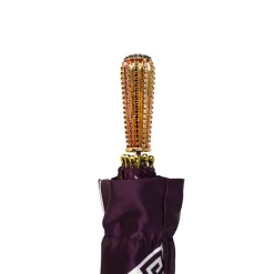 Plum Majesty: Exclusive Umbrella in Plum Color with Ornamental Design