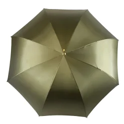 Precious Khaki Umbrella with Crystal Medallion