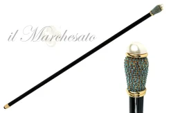 Precious knob with Rhinestones and Pearl