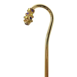 Precious purple umbrella with yellow crystals
