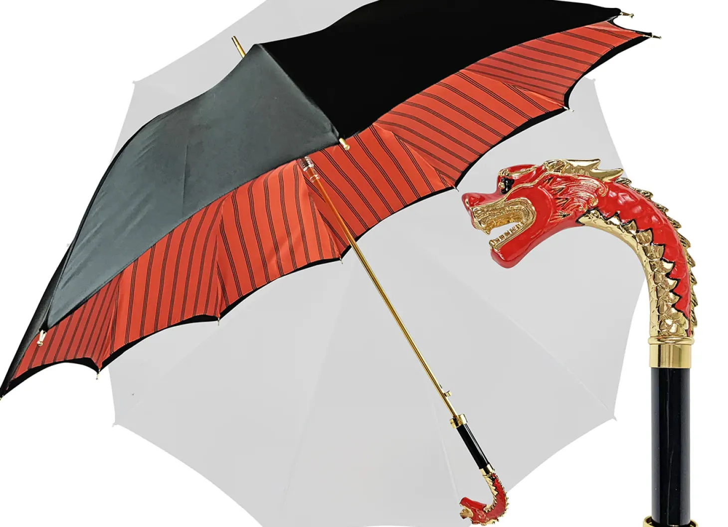 Premium double canopy with Enameled Red Dragon