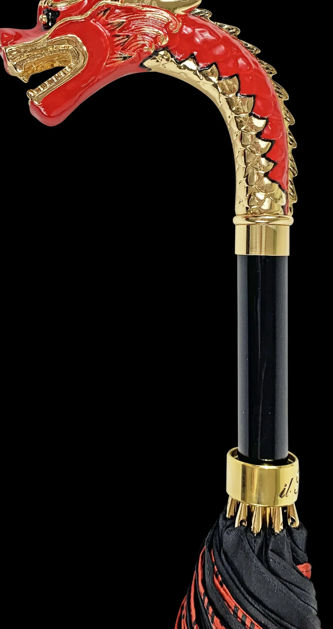 Premium double canopy with Enameled Red Dragon