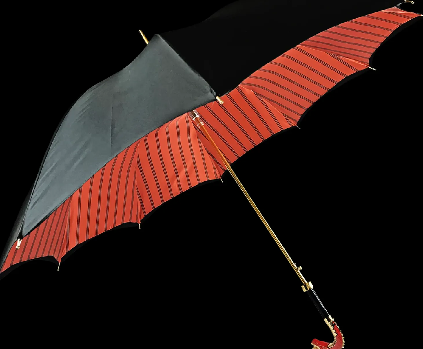 Premium double canopy with Enameled Red Dragon