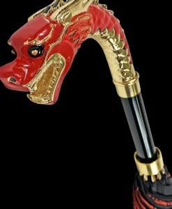 Premium double canopy with Enameled Red Dragon