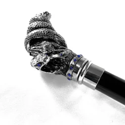 Premium double canopy with Snake handle and crystals
