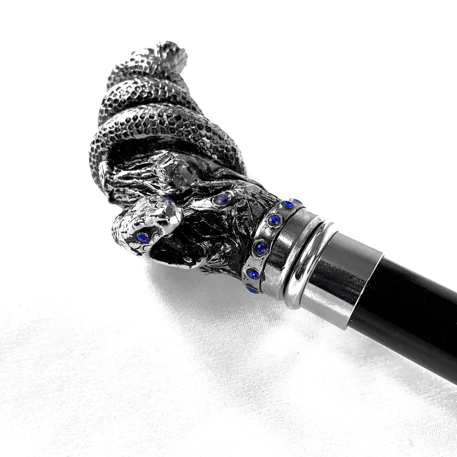 Premium double canopy with Snake handle and crystals