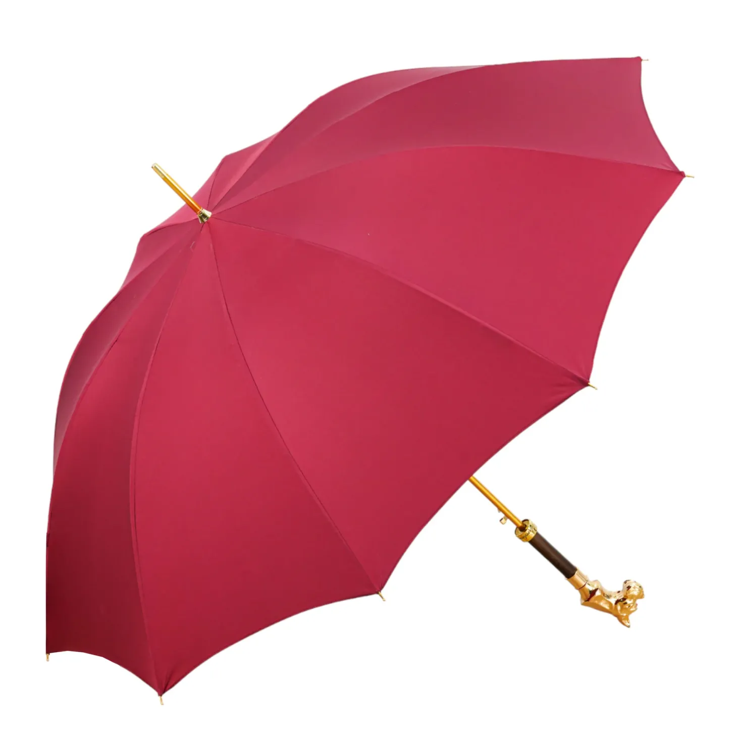 Premium Men's Exclusive Luxury Umbrella with 24K dog handle