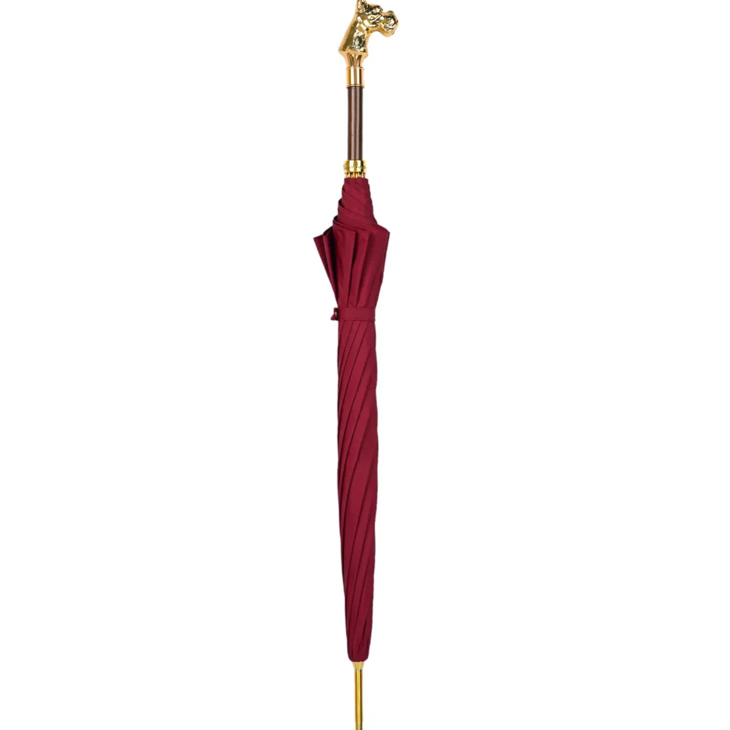Premium Men's Exclusive Luxury Umbrella with 24K dog handle