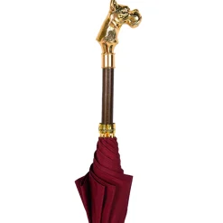 Premium Men's Exclusive Luxury Umbrella with 24K dog handle