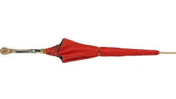 Red and Grey with crown design inside