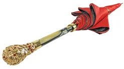 Red and Grey with crown design inside
