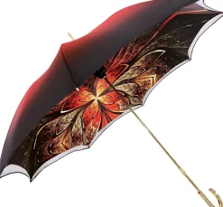 Red Double Canopy Luxury Ladies Umbrella