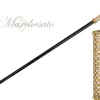 Regal Crystal Touch: 24K Gold-Plated Walking Sticks with Crystals