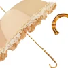 Retro-style umbrella-parasol with ruffles and lace