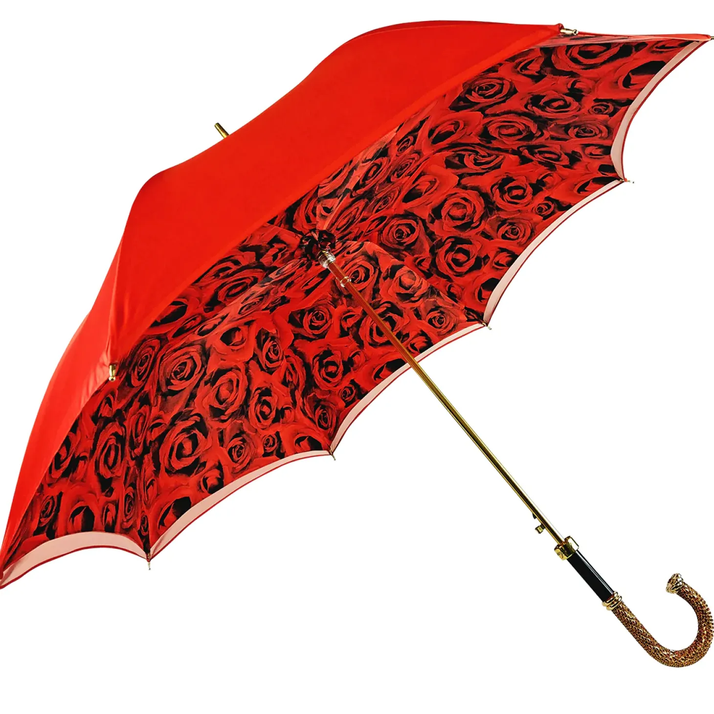 Romantic Umbrella with red Roses