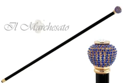 Sapphire Crystal Walking Cane