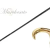 Shiny metal Walking stick - 24K goldplated
