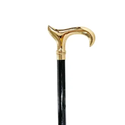 Shiny metal Walking stick - 24K goldplated