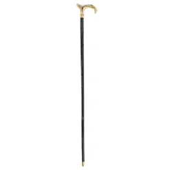 Shiny metal Walking stick - 24K goldplated