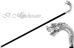 Silver Plated Dragon Cane