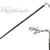 925Silver plated Jaguar Walking stick