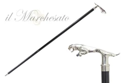 925Silver plated Jaguar Walking stick