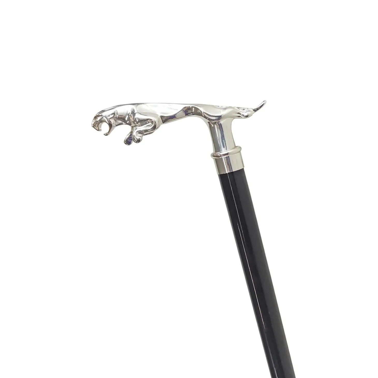 925Silver plated Jaguar Walking stick