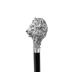 925Silver plated Lion Walking stick