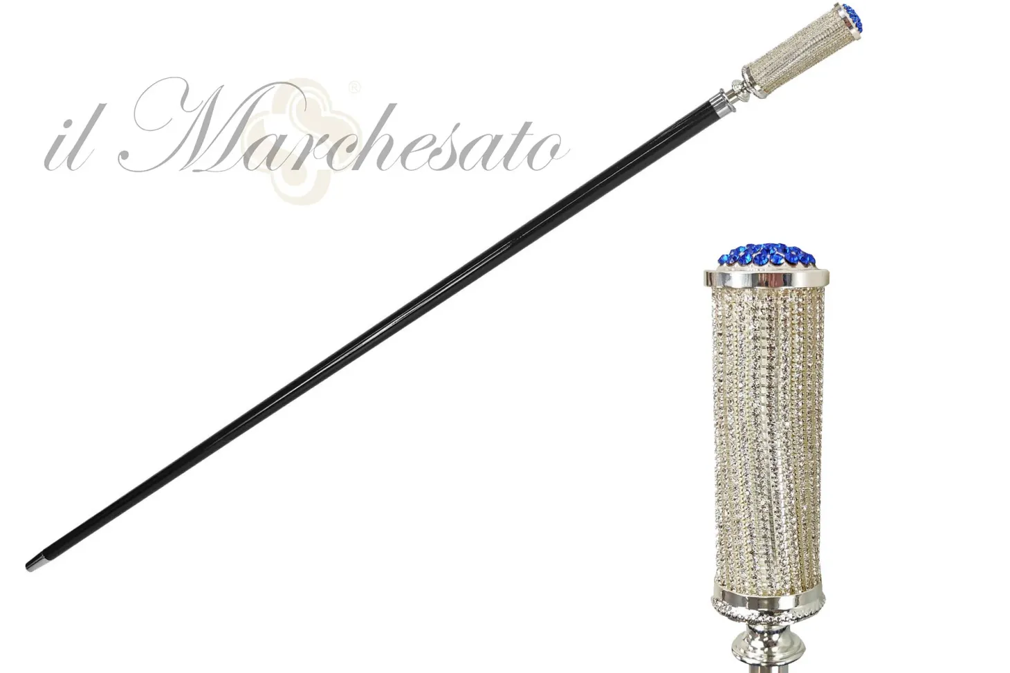 925Silver plated Mylord with white crystals